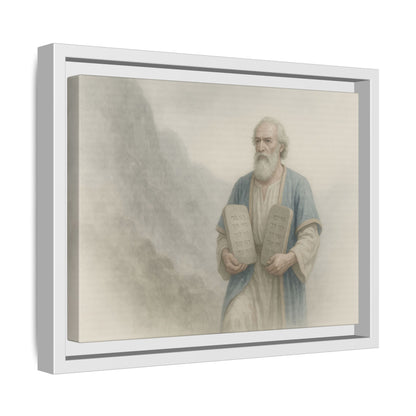 Moses Comes Down from the Mountain - Framed Canvas