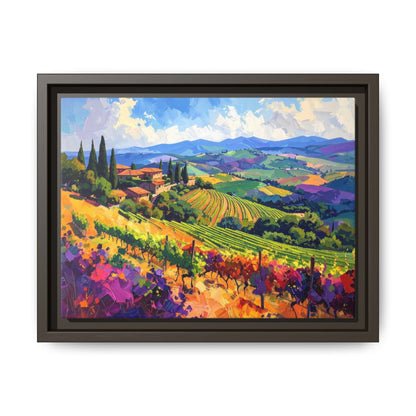 Italian Vineyard - Framed Canvas