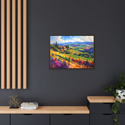 Italian Vineyard - Framed Canvas