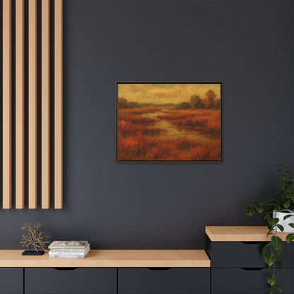 Fall Marsh - Framed Canvas