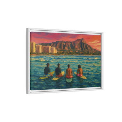 A Day On The Water - Framed Canvas