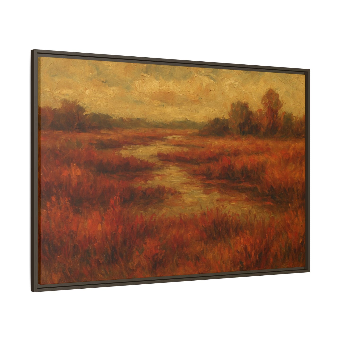 Fall Marsh - Framed Canvas