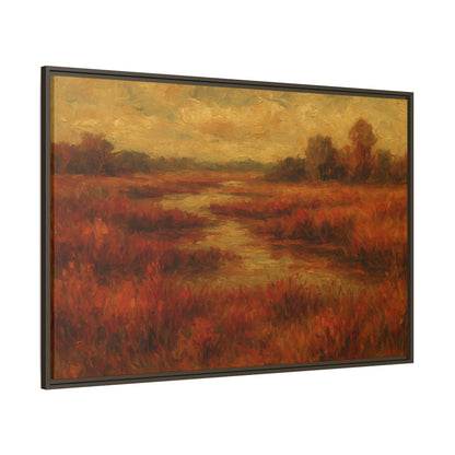 Fall Marsh - Framed Canvas