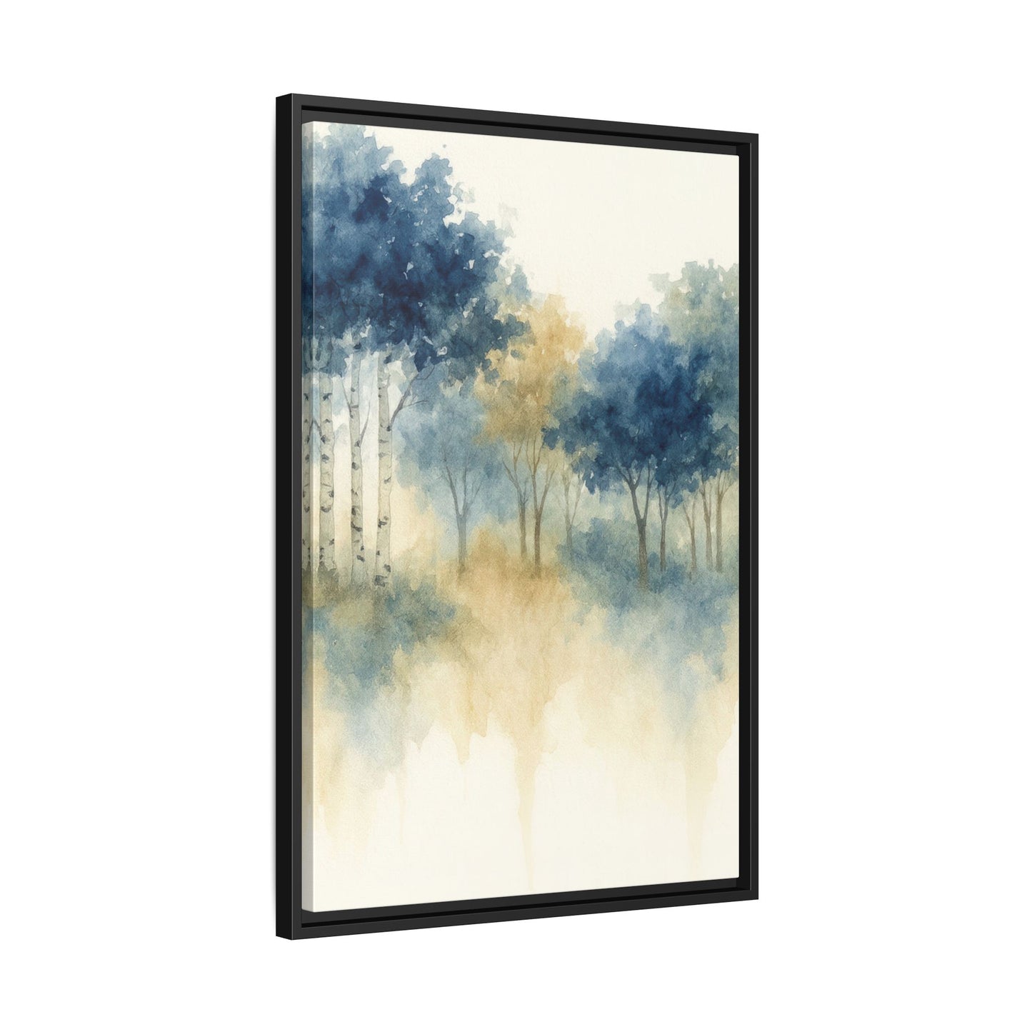 Floating Aspen and Birch Forest - Framed Canvas