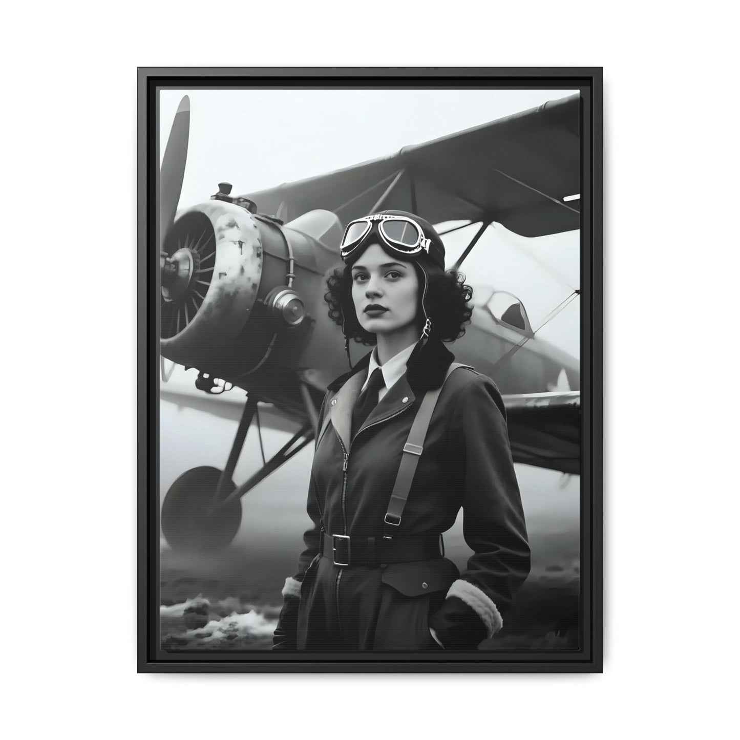 Lady of the Sky - Framed Canvas