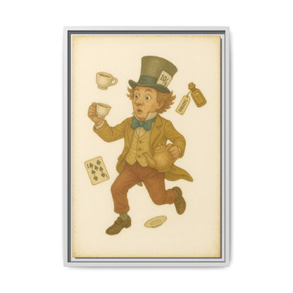 The Mad Hatter - Framed Canvas