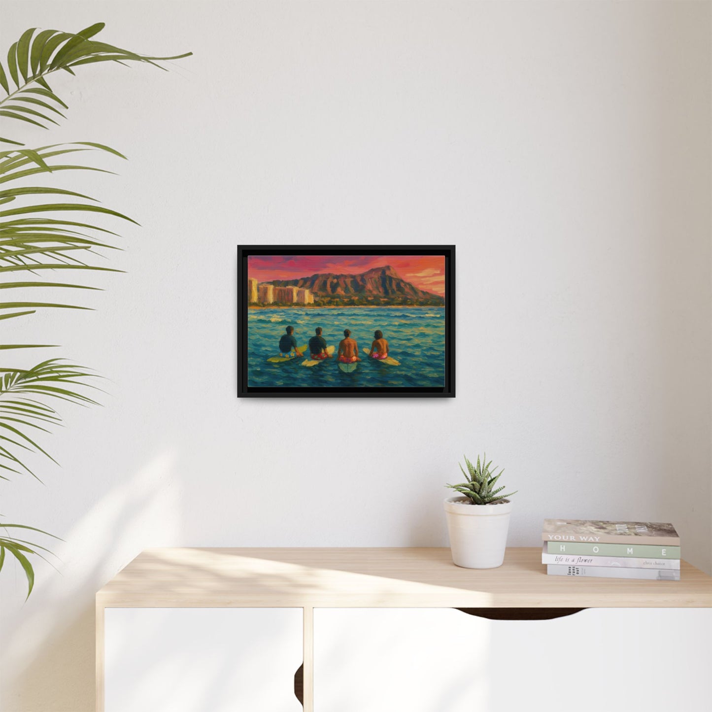 A Day On The Water - Framed Canvas