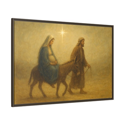 Journey to Bethlehem - Framed Canvas