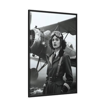Lady of the Sky - Framed Canvas