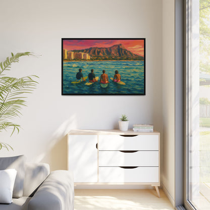 A Day On The Water - Framed Canvas