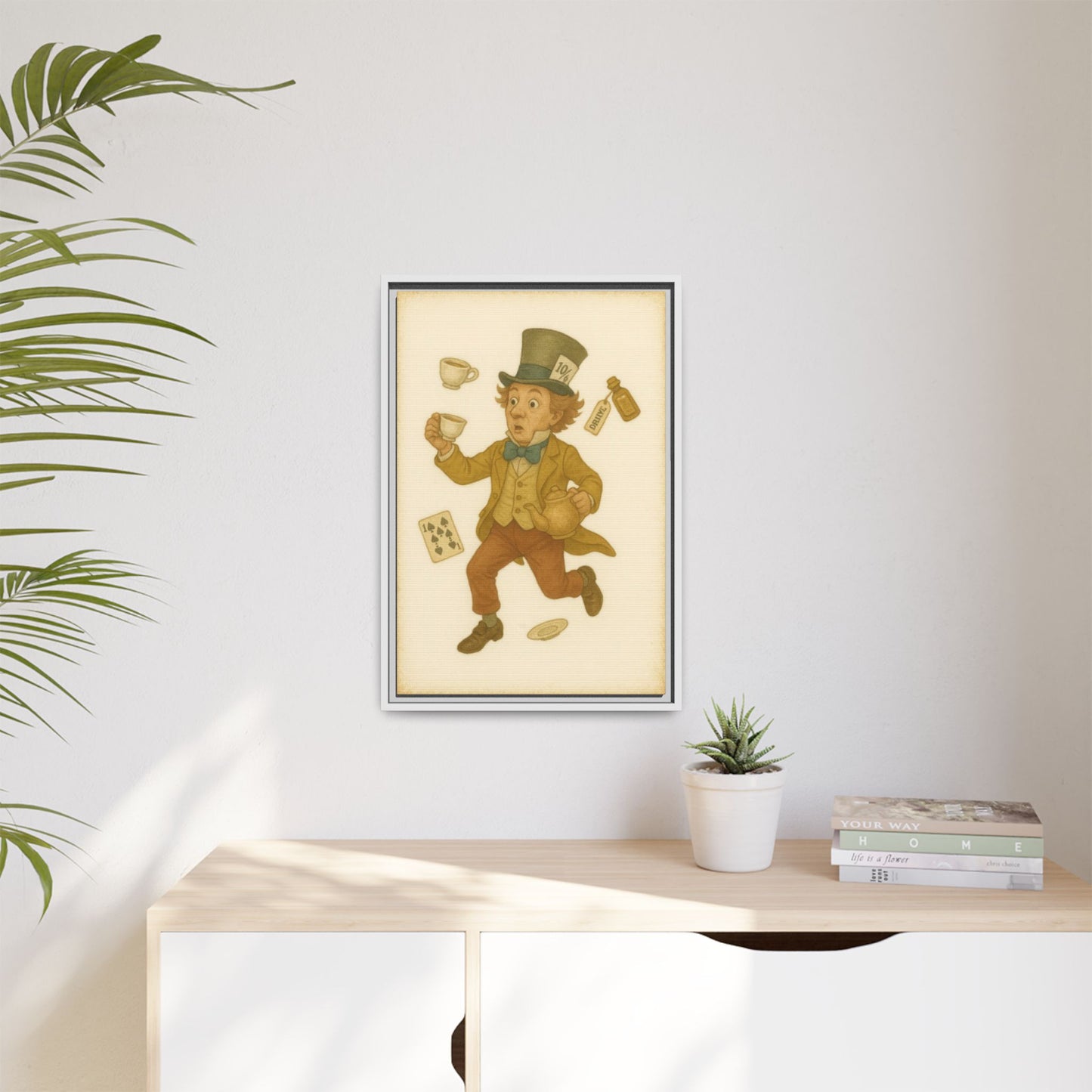The Mad Hatter - Framed Canvas