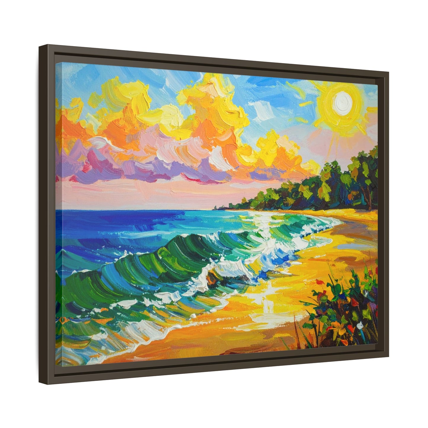 Tranquil Seascape- Framed Canvas
