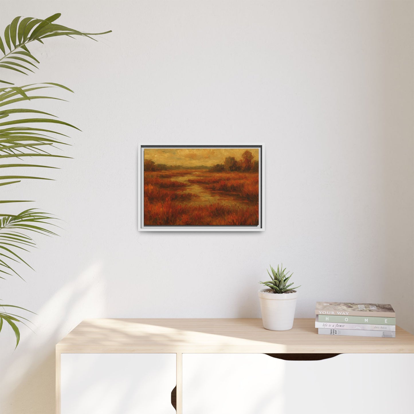 Fall Marsh - Framed Canvas