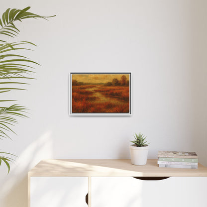 Fall Marsh - Framed Canvas