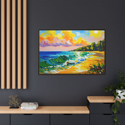 Tranquil Seascape- Framed Canvas