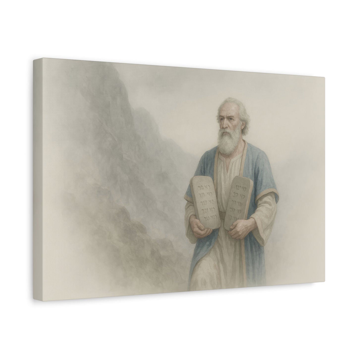 Moses Comes Down from the Mountain  - Canvas