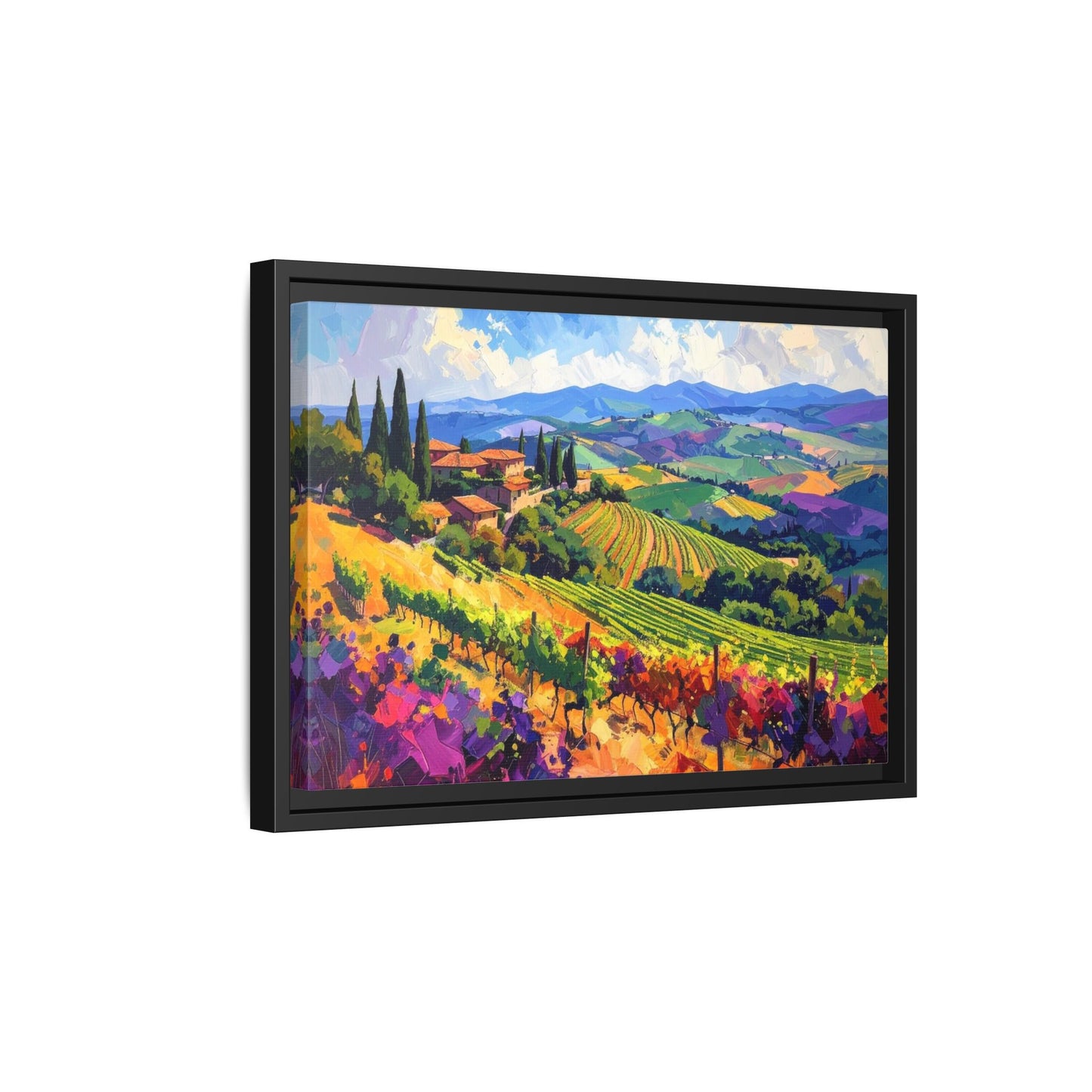 Italian Vineyard - Framed Canvas