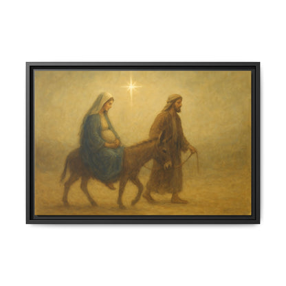 Journey to Bethlehem - Framed Canvas