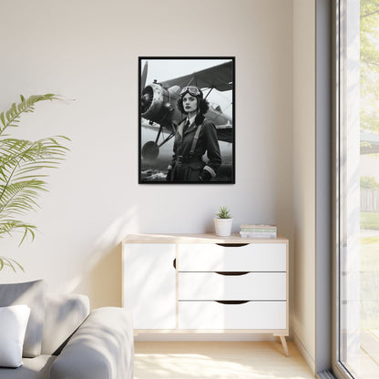 Lady of the Sky - Framed Canvas