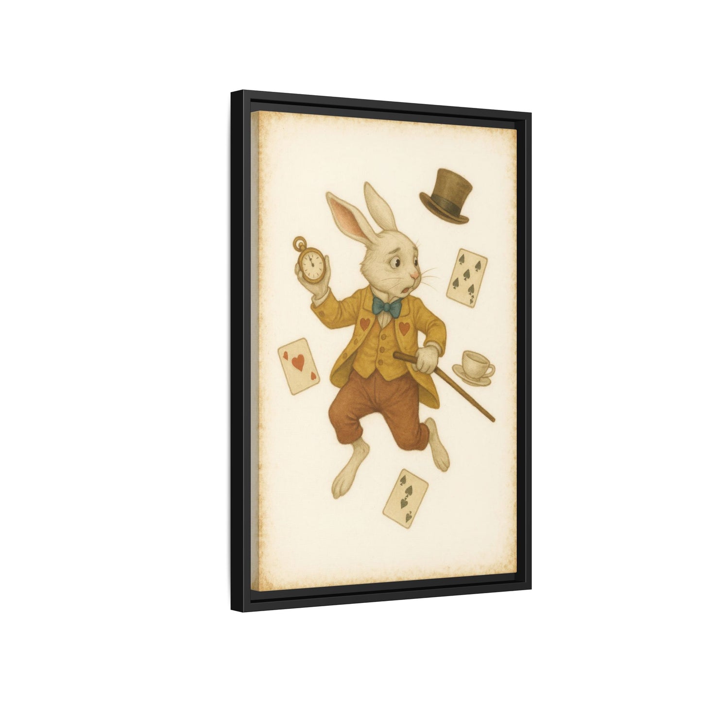 The White Rabbit - Framed Canvas