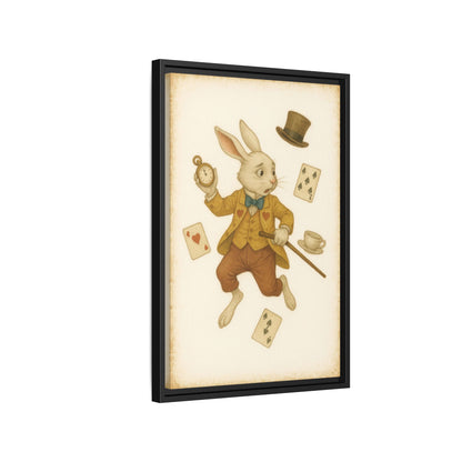 The White Rabbit - Framed Canvas