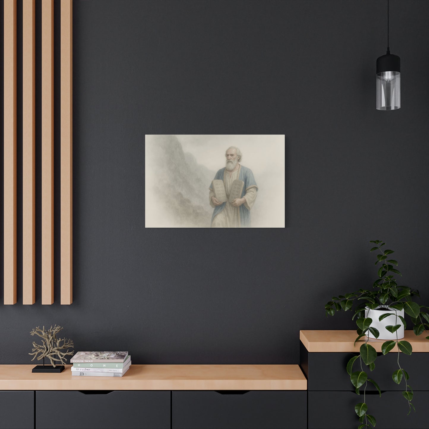 Moses Comes Down from the Mountain  - Canvas