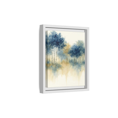 Floating Aspen and Birch Forest - Framed Canvas