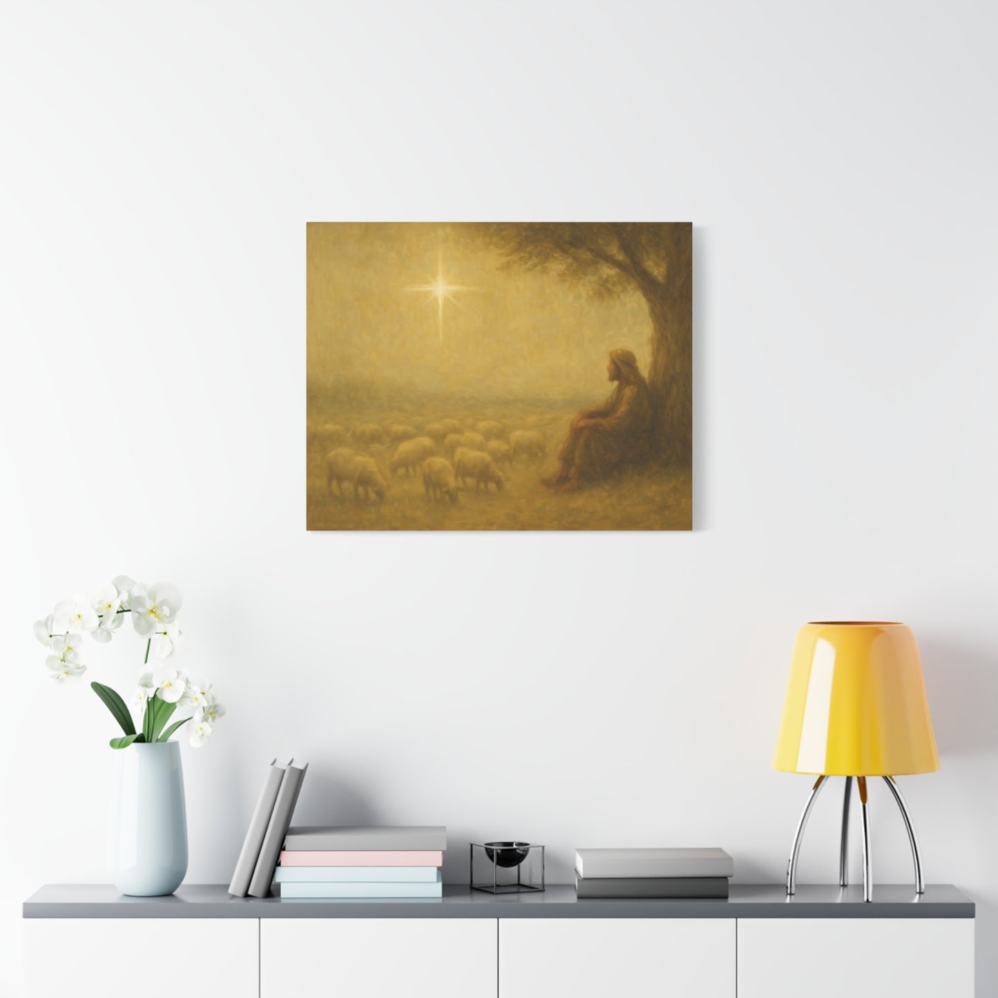 Shepherd In The Field - Canvas
