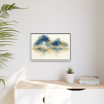 Floating Aspen and Birch Forest - Framed Canvas