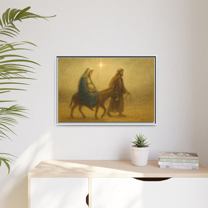 Journey to Bethlehem - Framed Canvas
