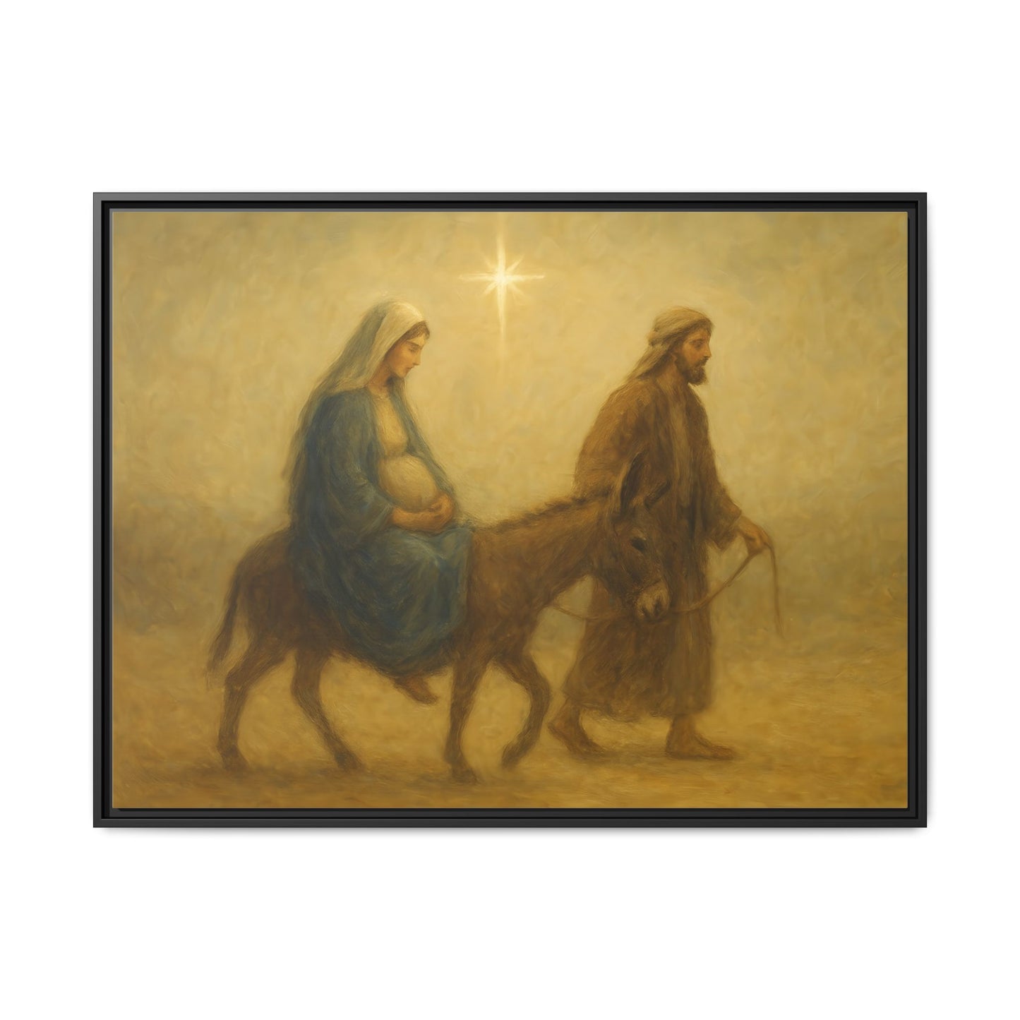 Journey to Bethlehem - Framed Canvas