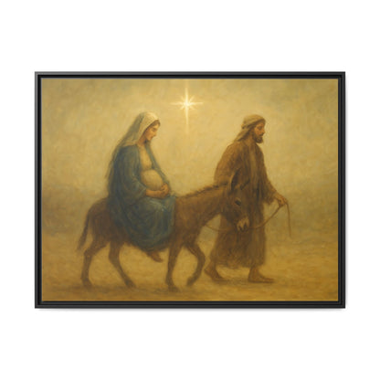 Journey to Bethlehem - Framed Canvas