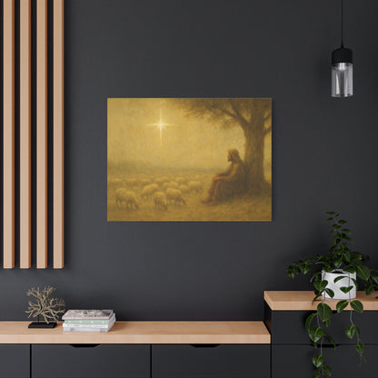 Shepherd In The Field - Canvas