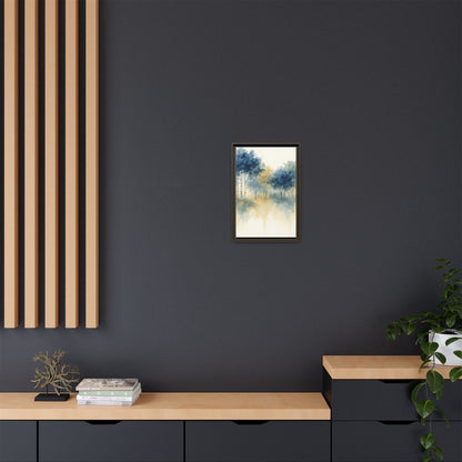 Floating Aspen and Birch Forest - Framed Canvas