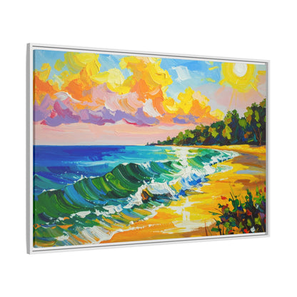 Tranquil Seascape- Framed Canvas