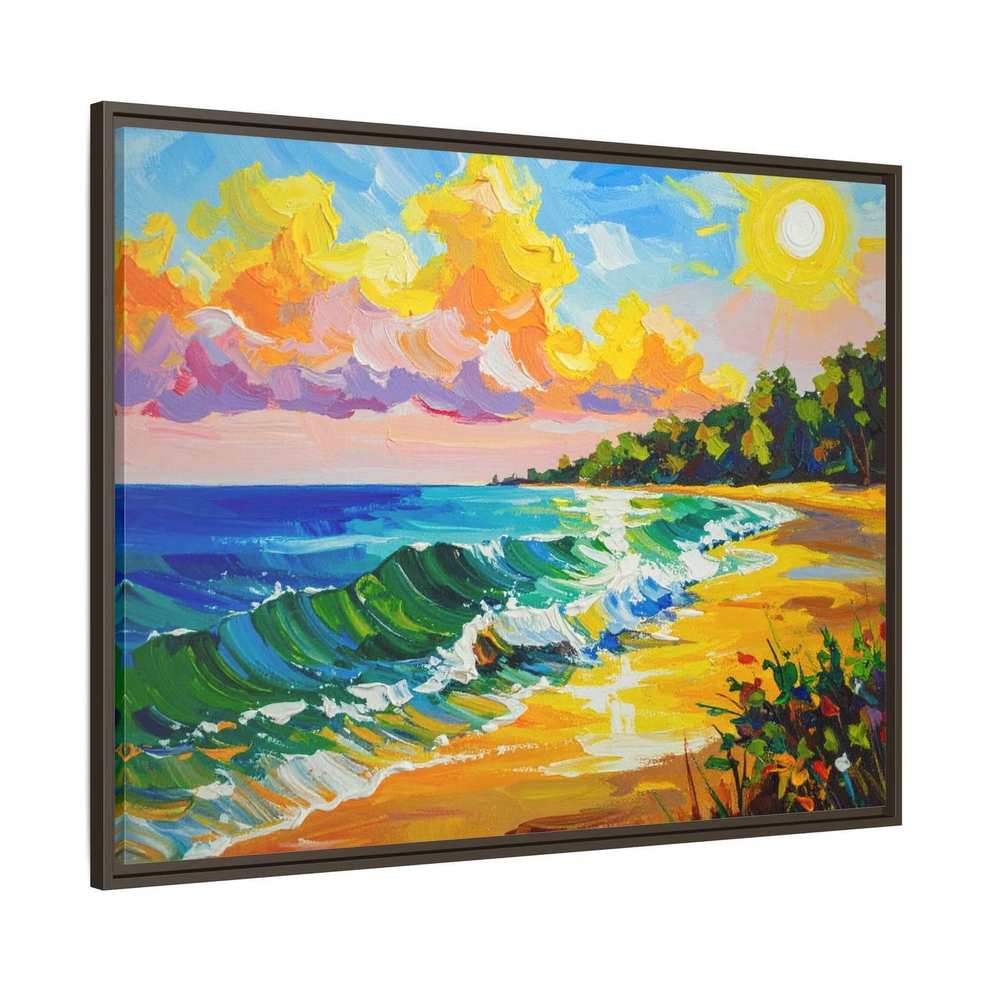 Tranquil Seascape- Framed Canvas