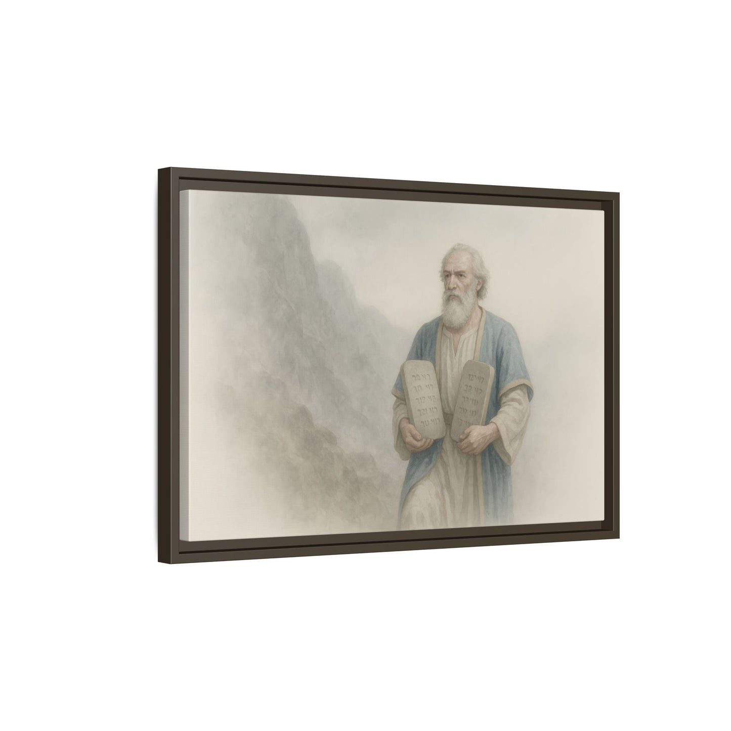 Moses Comes Down from the Mountain - Framed Canvas