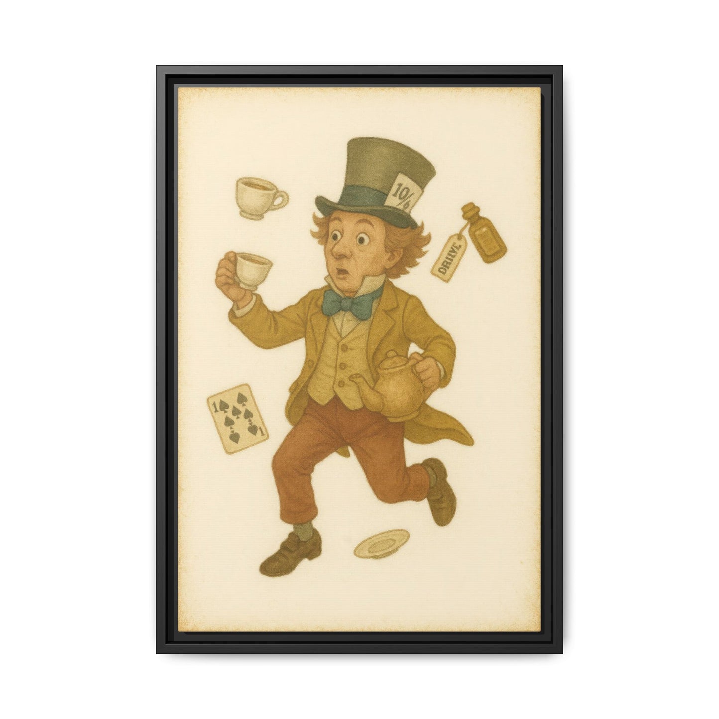 The Mad Hatter - Framed Canvas