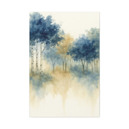 Floating Aspen and Birch Forest Canvas
