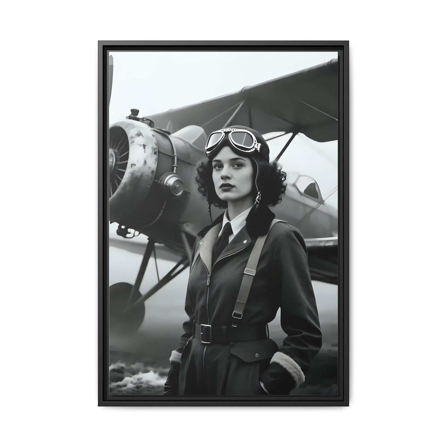 Lady of the Sky - Framed Canvas