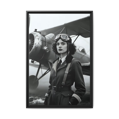 Lady of the Sky - Framed Canvas