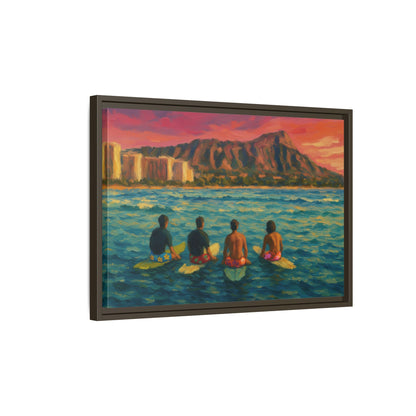 A Day On The Water - Framed Canvas