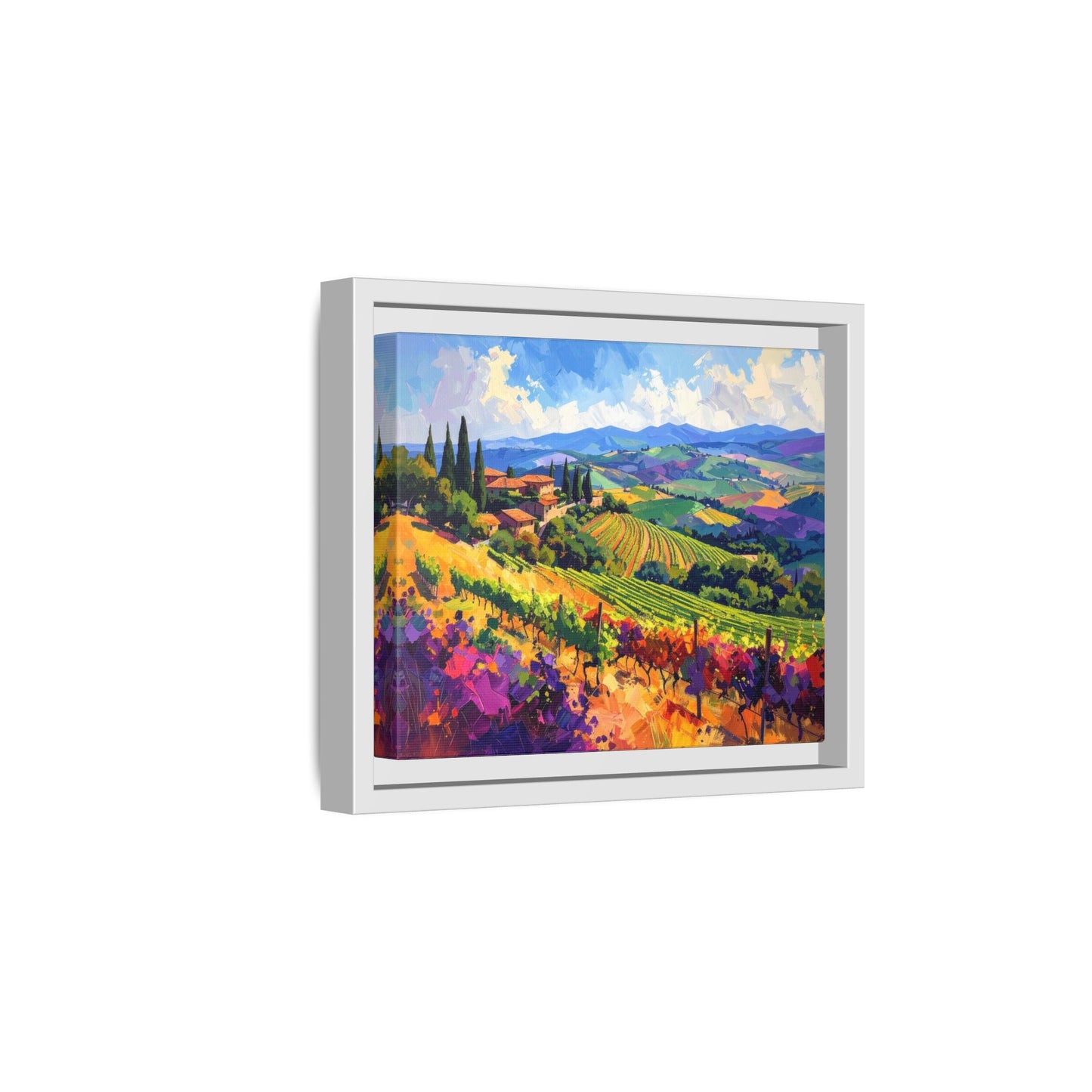 Italian Vineyard - Framed Canvas