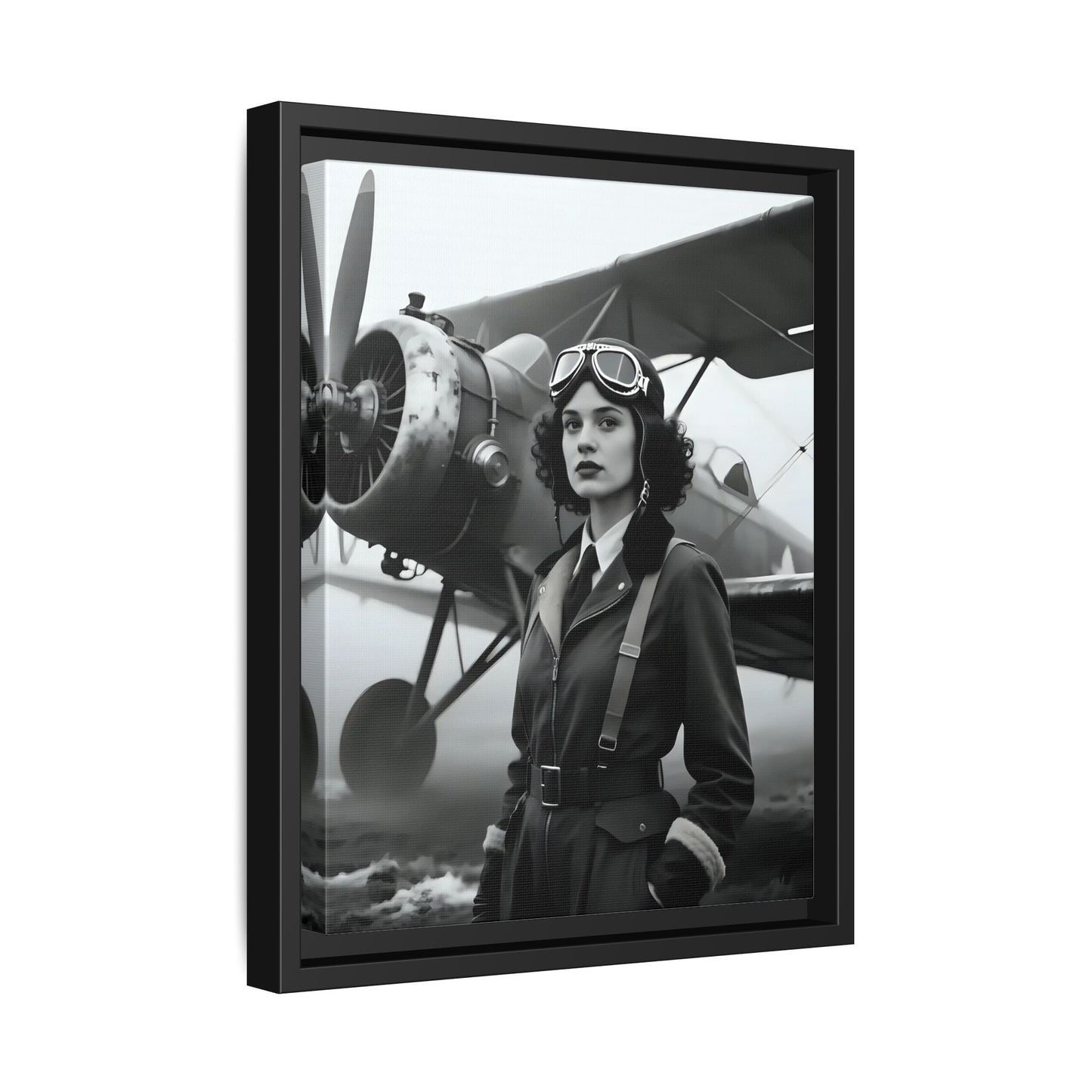 Lady of the Sky - Framed Canvas