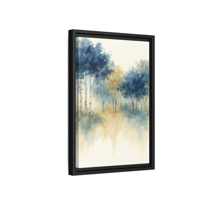 Floating Aspen and Birch Forest - Framed Canvas
