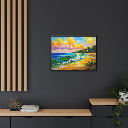 Tranquil Seascape- Framed Canvas