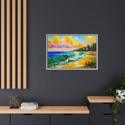 Tranquil Seascape- Framed Canvas