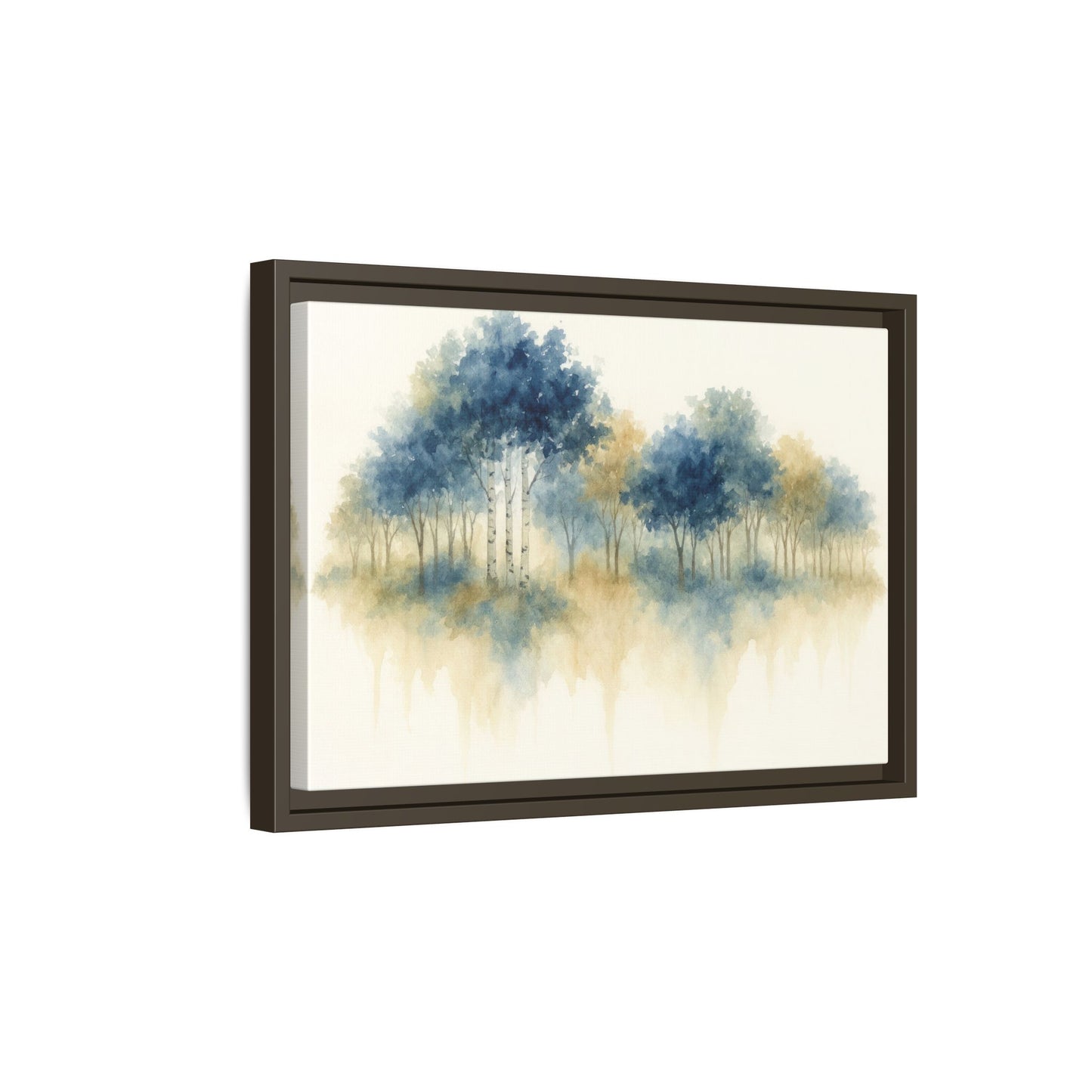 Floating Aspen and Birch Forest - Framed Canvas