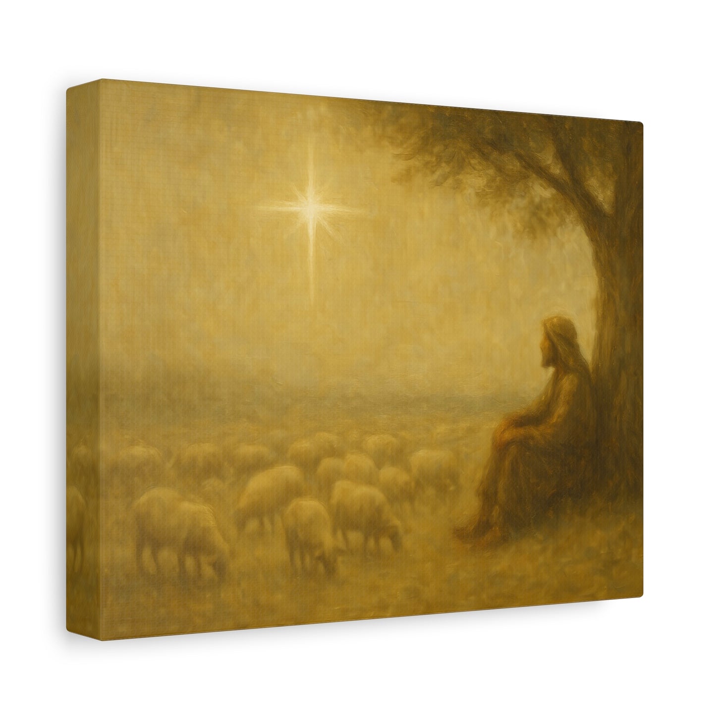 Shepherd In The Field - Canvas