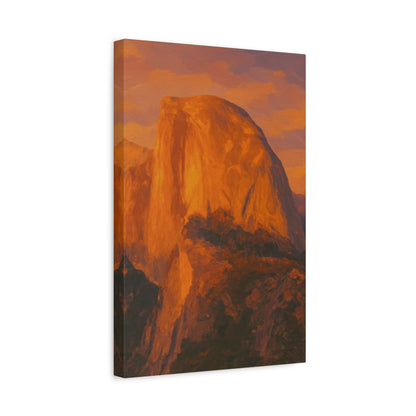 Sunset Over Half Dome Canvas